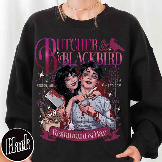 Bookish Sweatshirt, Butcher and Blackbird Sweatshirt, Dark Romance Social Club Sweatshirt, Booklover Gift