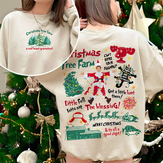 Christmas Tree Farm Sweatshirt, Farm Fresh Christmas Trees Sweatshirt, Christmas Tree Farm a Real Beaut Guaranteed Shirt, Tree Farm Since 1989