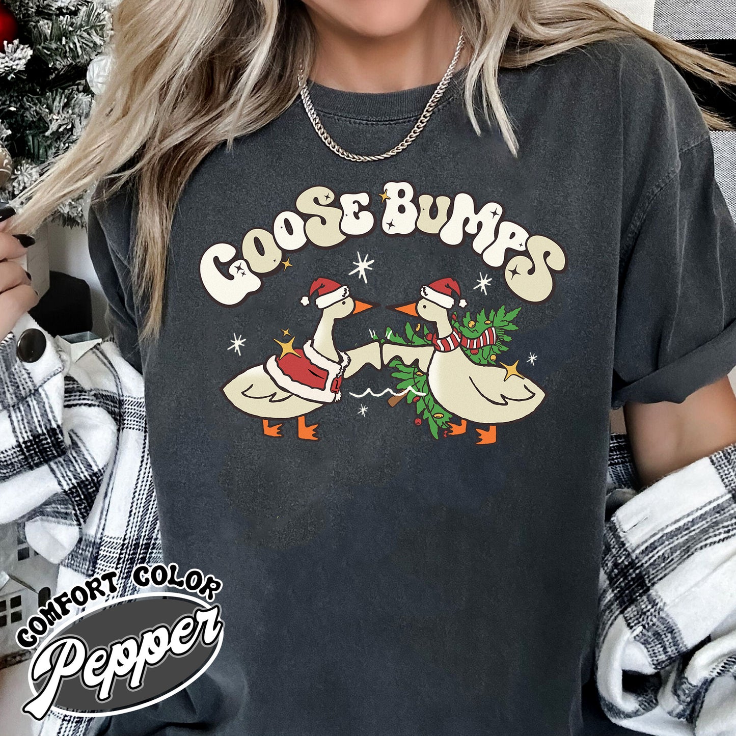 Silly Christmas Shirt, Serious Goose Funny Shirt, Cute Goose Shirt Gifts for Farm Girls, Aesthetic Meme Goose T-Shirt, Funny Goose Outfit