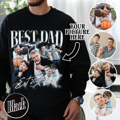 Custom Fathers Day Sweatshirt,Custom Bootleg Best Dad Ever Sweatshirt,Cool Dads Club Sweatshirt