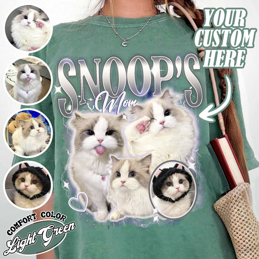 Pet Lover Comfort Color Shirt, Pet Custom Vintage Washed Shirt, Custom Dog Cat Mom Shirt