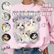 Pet Lover Sweatshirt, Pet Custom Vintage Washed Sweatshirt, Custom Dog Cat Mom Sweatshirt