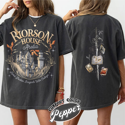 Rebecca Yoros Fourth Wing Comfort Color Shirt, Xaden Riorson House Aretia Shirt, Dragon Rider Shirt