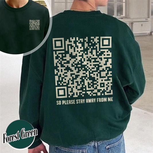 Valentine Custom Sweatshirt, Funny Saying Valentine Sweatshirt, QR Code Sweatshirt, Funny QR Code Sweatshirt