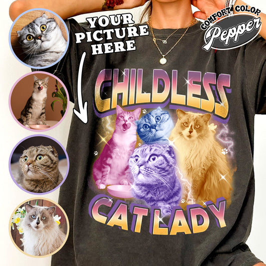 Custom Childless Cat Ladies Bootleg Shirt, Childless Cat Lady Shirt, Childless Cat Ladies for Madame President, Childless Cat Lady Shirt 2024