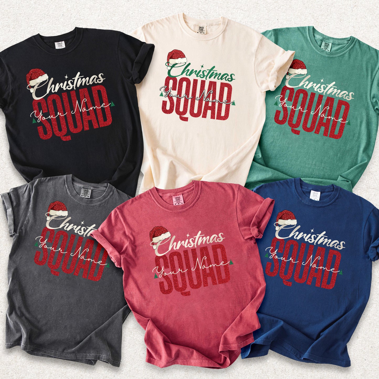 Custom Matching Family Christmas Squad Shirt