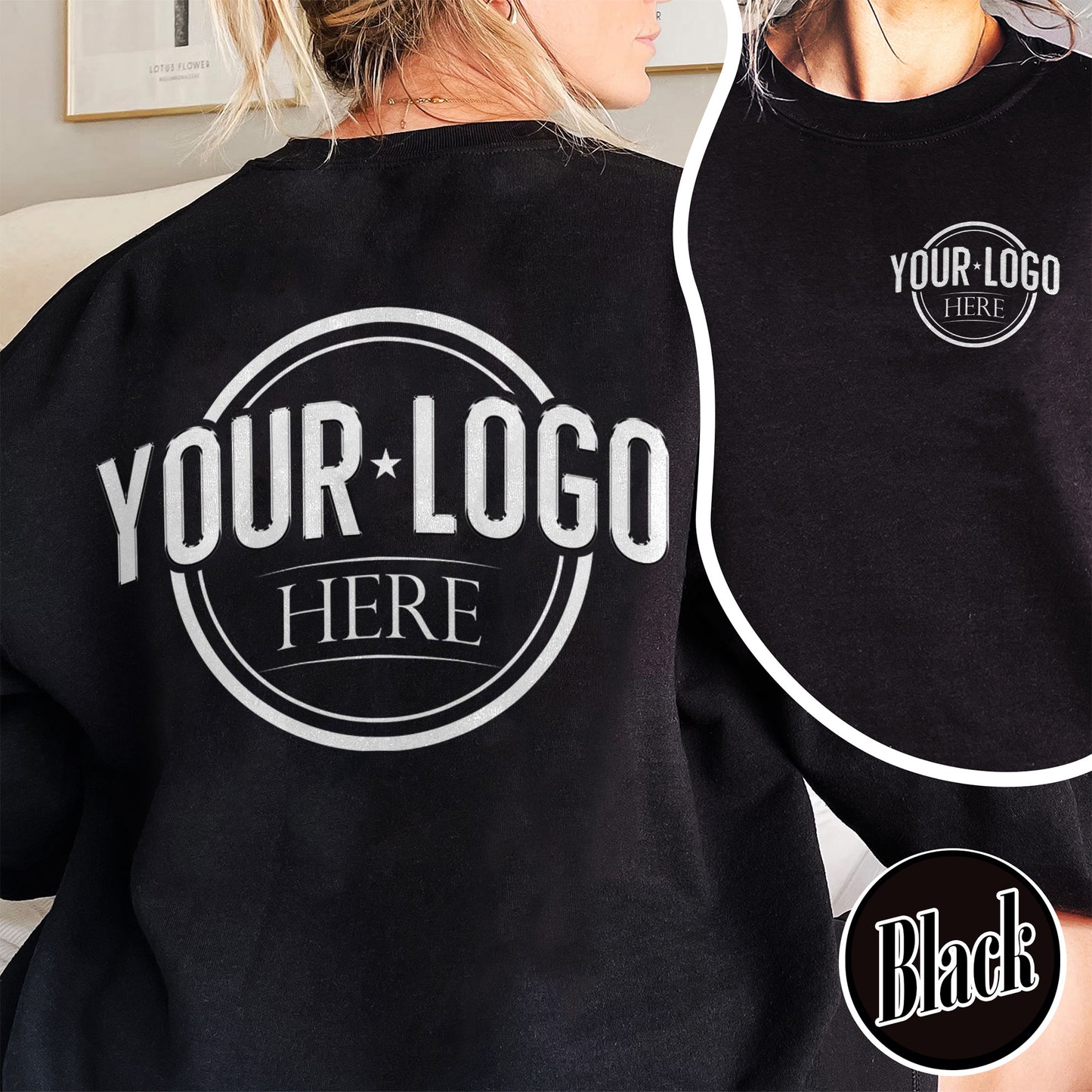 Custom Business Logo Sweatshirt, Custom Shirt of My Logo, Your Logo Here Sweatshirt