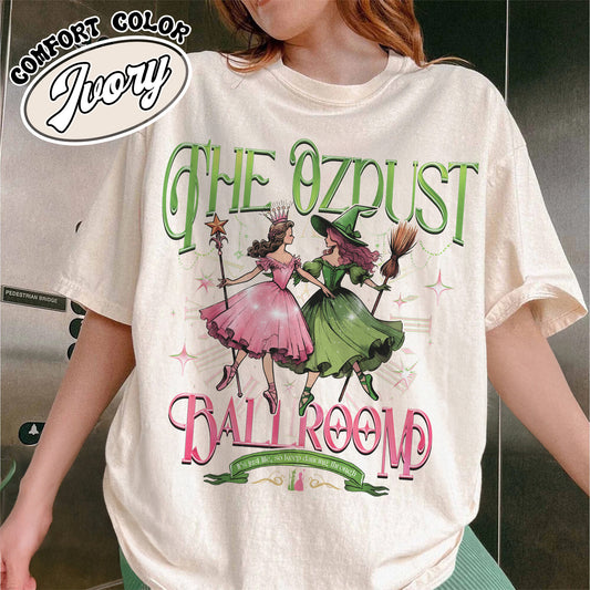 The Musical Ozdust Ballroom Shirt, Dancing Through Life Shirt, Wicked Musical Shirt, Witch Broomstick Shirt, Green Witch Shirt, Pink Witch Shirt