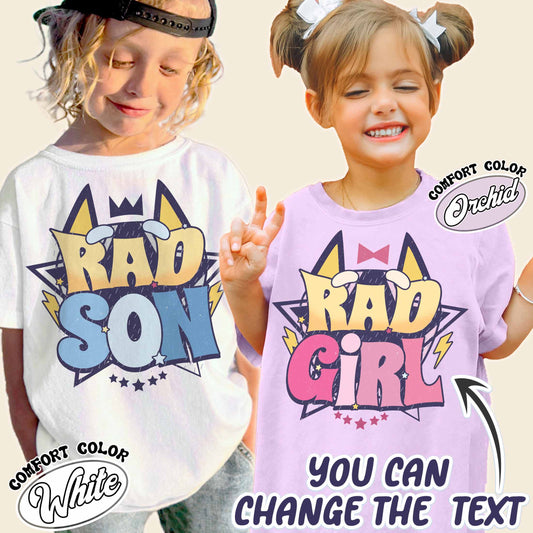 Rad Dad Youth T-shirt, Fathers Day Gift, Rad Like Dad Youth T-shirt, Dad Matching Youth T-shirt, Cool Dads Club, Kids Shirts For Fathers Day, The Girl Father Youth T-shirt