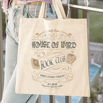 House Of Wind Book Club Tote Bag, Acotar Velaris Starlight Tote Bag