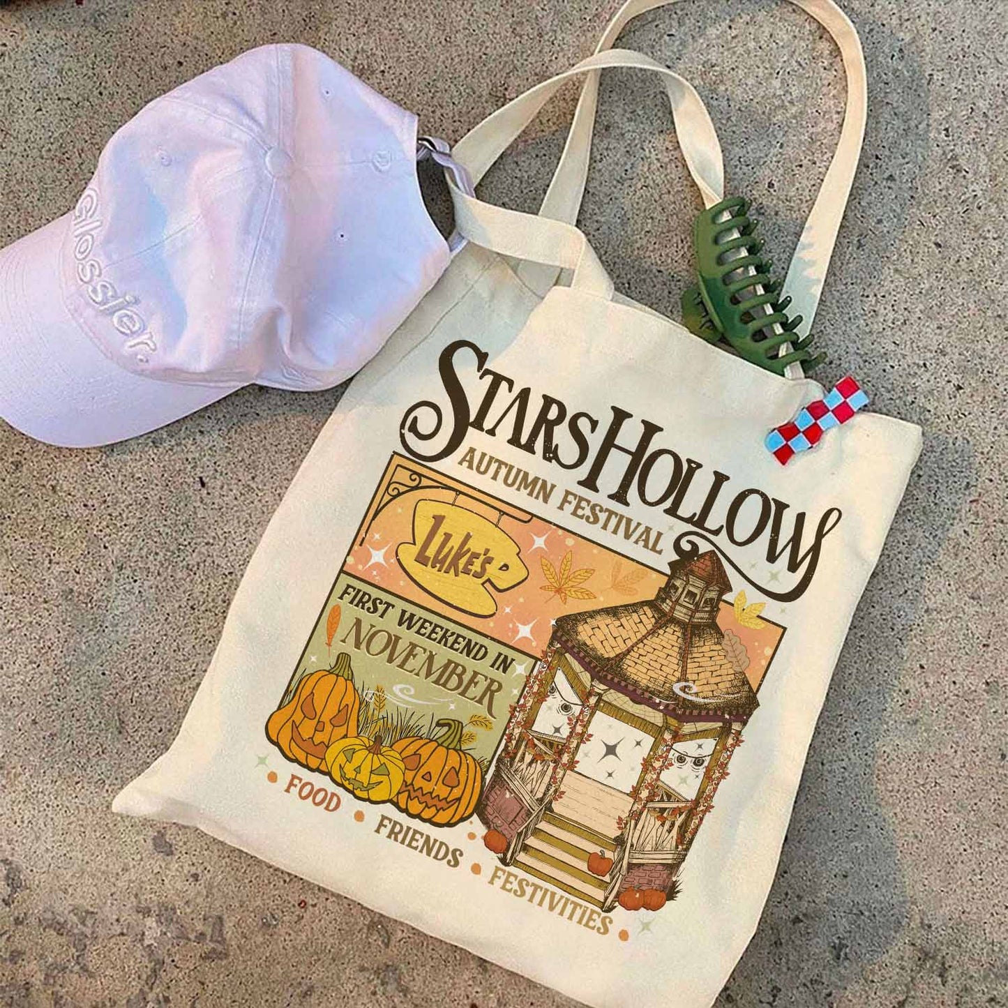 Stars Hollow Autumn Festival Tote Bag, Where You Lead I Will Follow Bag, Tv Show Fans Gift, Fall Bag, Luke's Coffee Bag