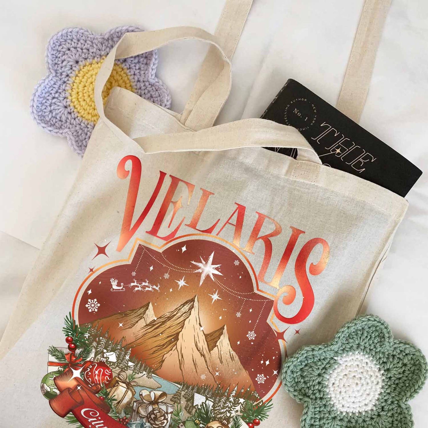 Velaris City Tote Bag, Two-Sided Starlight Bag