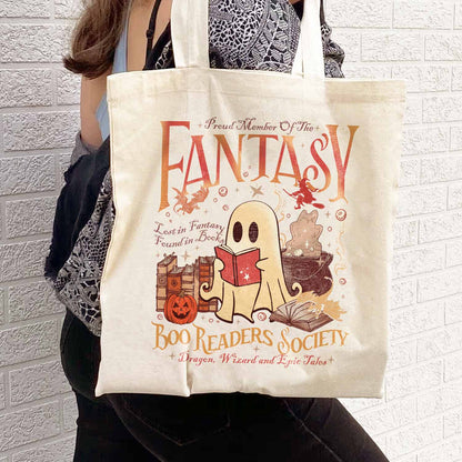 Fantasy Reader Tote Bag, Boo Readers Society Bag, Fantasy Dragon Bookish Bag, Fantasy Book Lover, Booook Bag, Boo Read