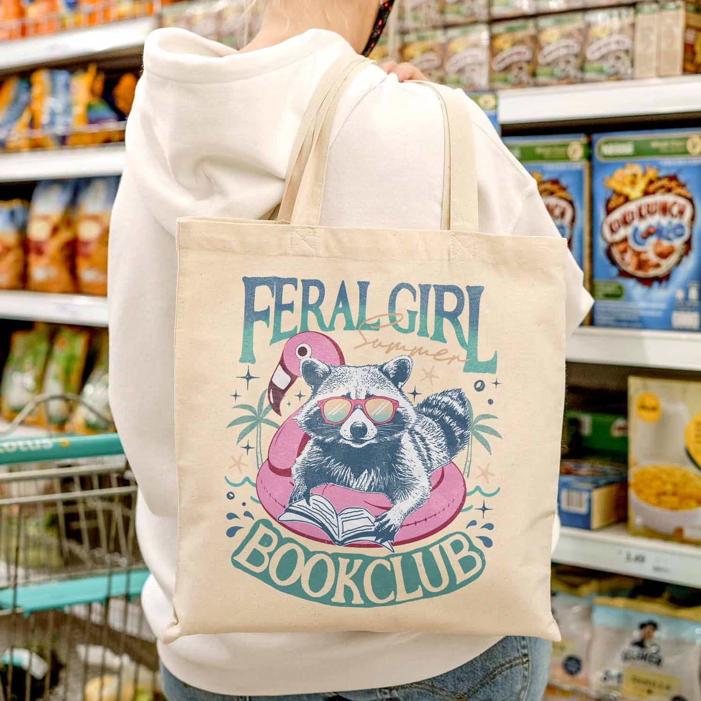 Book Girl Summer Tote Bag,Beach Book Lover Summer Bookish Funny Reader,Feral Girl Summer,Bookish Tote bag,Gift for Her,Romance Book