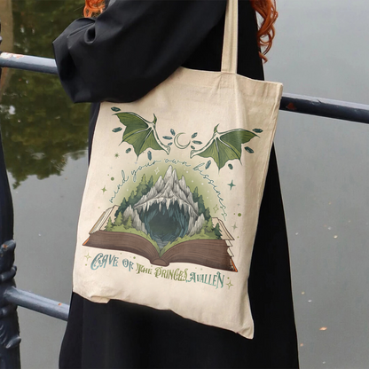Team Caves Crescent City, House of Flame and Shadow Merch, House of Flame and Shadow Bag, Read Books Stay Weird, Book Lover Bag,, Bookish Gift