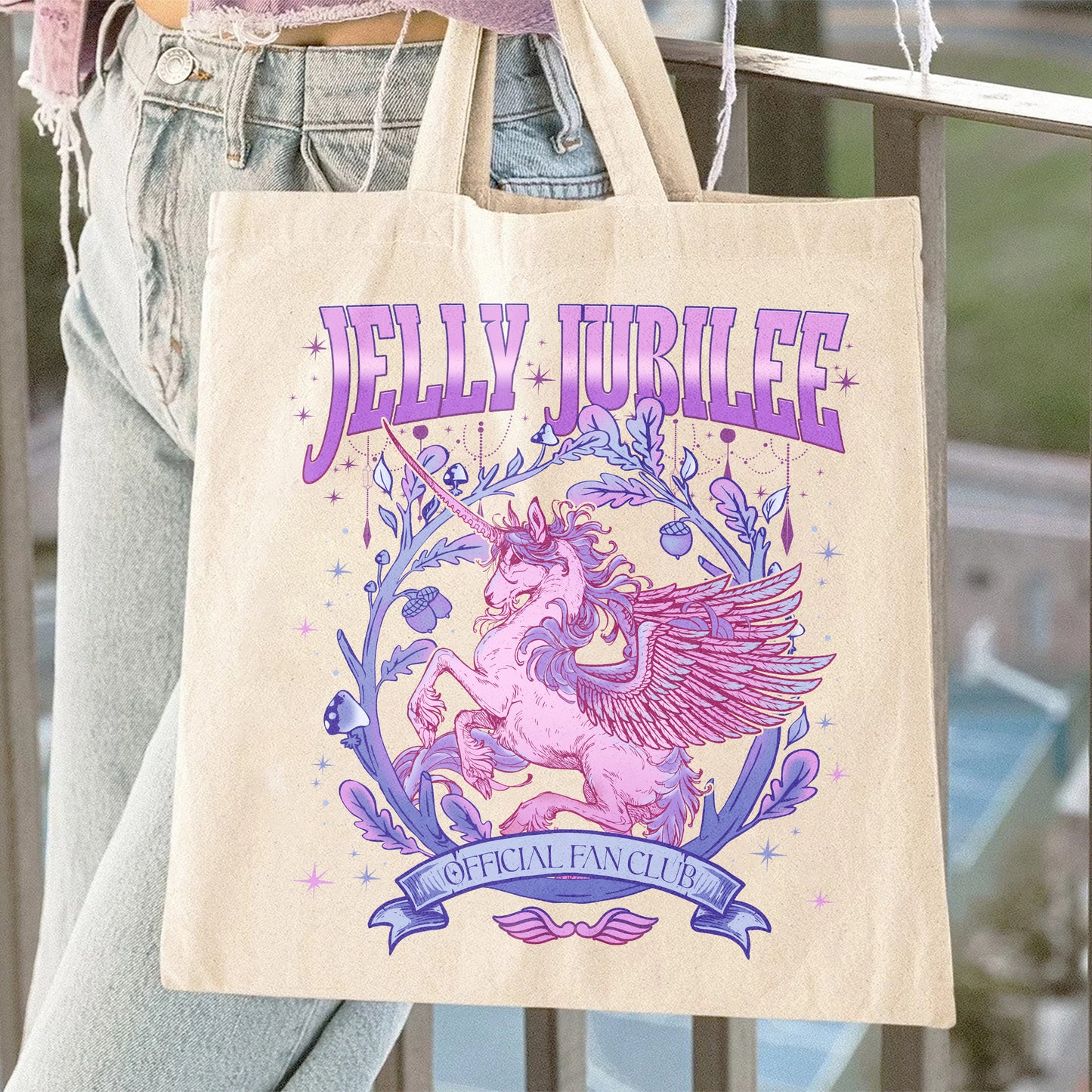 Bookish Tote Bag,Jelly Jubilee Bag,Crescent City Jelly Jubilee Bag,Crescent City Bag