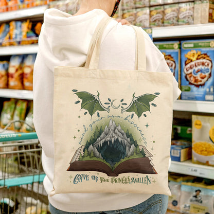 Team Caves Crescent City, House of Flame and Shadow Merch, House of Flame and Shadow Bag, Read Books Stay Weird, Book Lover Bag,, Bookish Gift