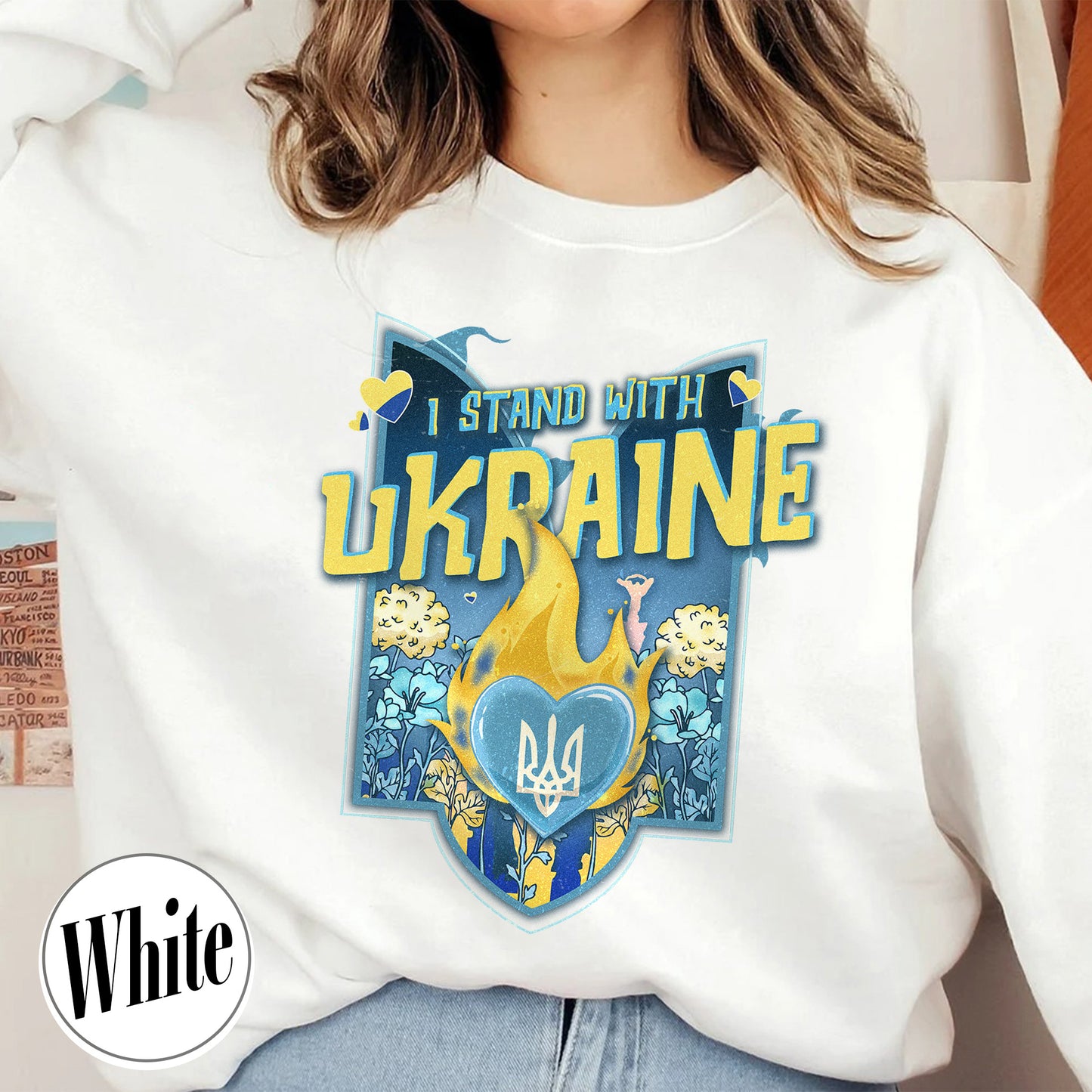 Ukraine Sweatshirt,I Stand With Ukraine Sweatshirt,I Stand With Ukraine Sweatshirts,Ukraine Support Sweatshirt