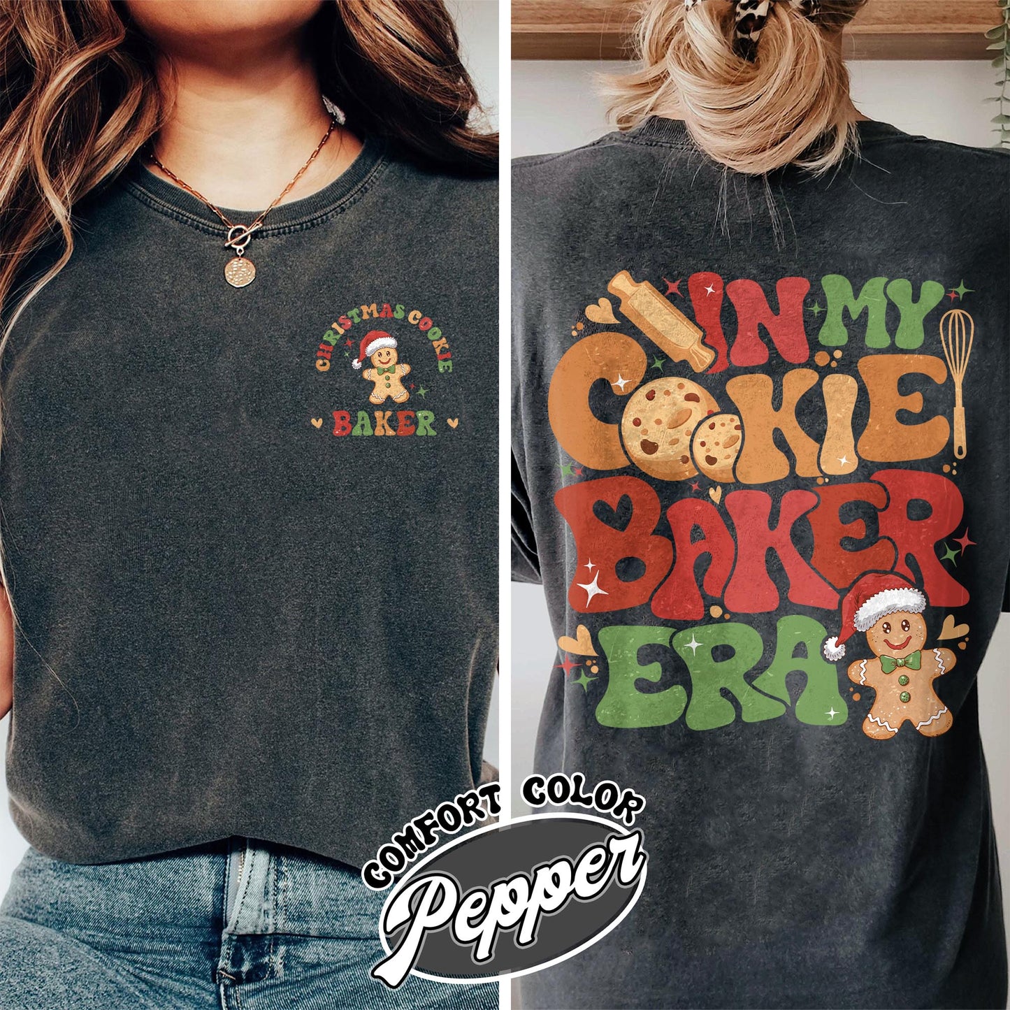 Christmas Cookie Baker and Tester Shirt, Christmas Cookie Shirt, Christmas Couples, Christmas Milk and Cookie, Christmas Cookie Tester Shirt