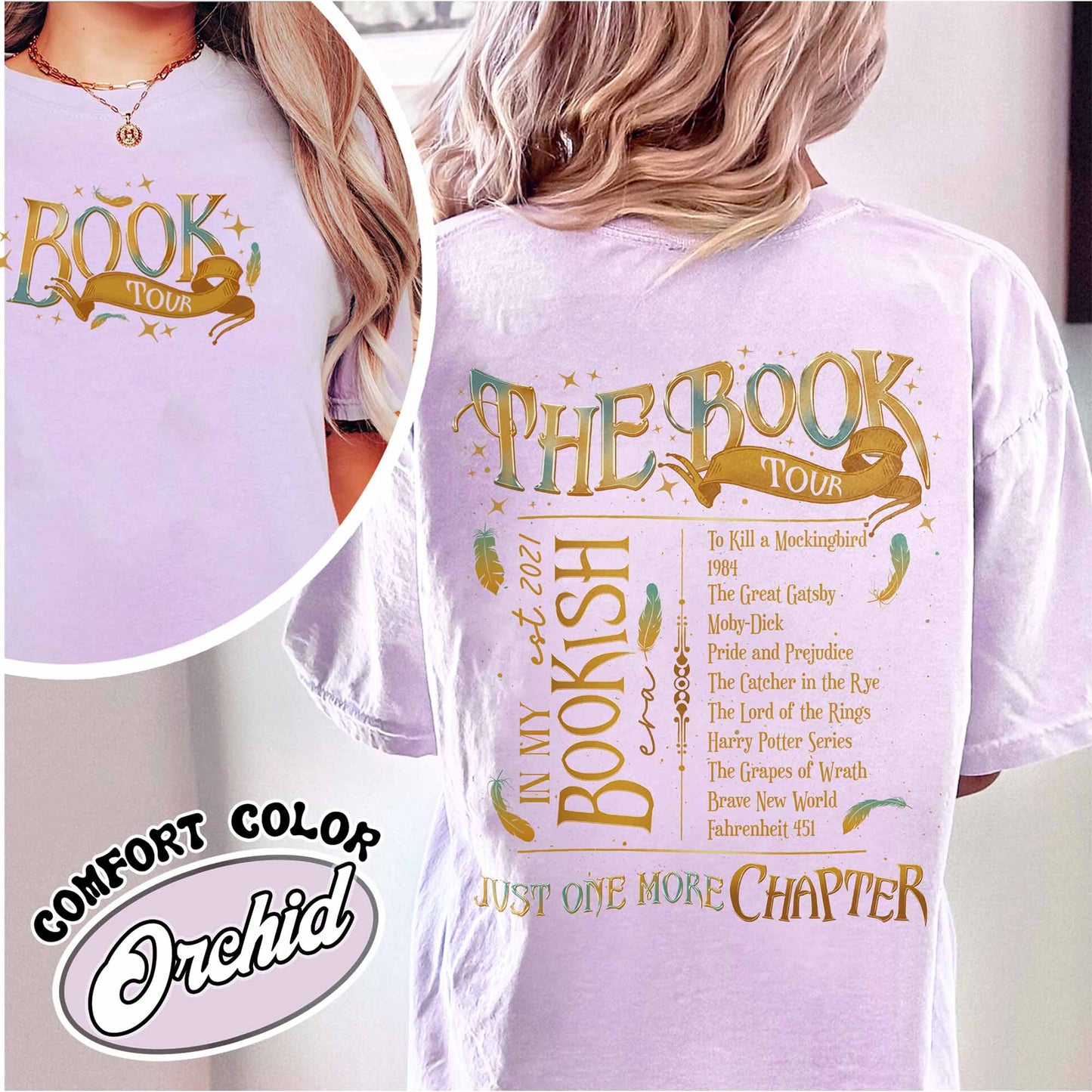 Custom Bookshelf Shirt, Bookish Tshirt Gift, Book Lover Shirt, in My Reading Era Shirt, in My Bookish Era Shirt, Trendy Aesthetic for Book Lovers