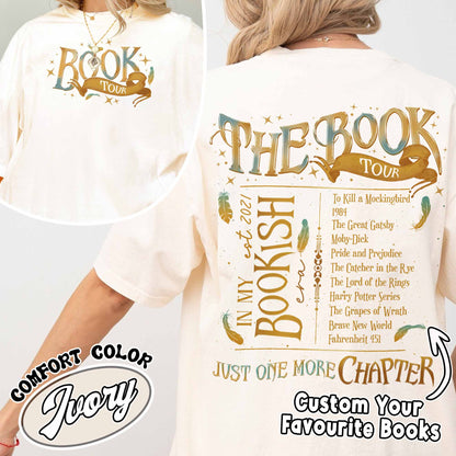 Custom Bookshelf Shirt, Bookish Tshirt Gift, Book Lover Shirt, in My Reading Era Shirt, in My Bookish Era Shirt, Trendy Aesthetic for Book Lovers