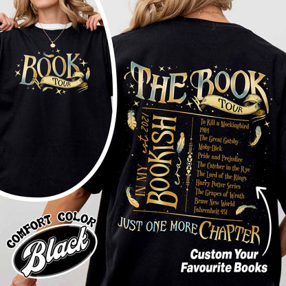 Custom Bookshelf Shirt, Bookish Tshirt Gift, Book Lover Shirt, in My Reading Era Shirt, in My Bookish Era Shirt, Trendy Aesthetic for Book Lovers