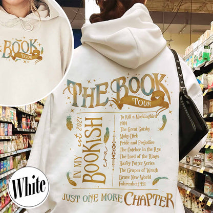 Custom Bookshelf Hoodie, Bookish Hoodie Gift, in My Reading Era Hoodie, in My Bookish Era Hoodie, Trendy Aesthetic for Book Lovers