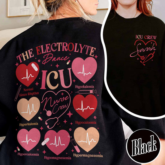 Valentine Nurse Sweatshirt,Custom Icu Nurse Sweatshirt Valentines Day,Nurse Squad Valentine Sweatshirt