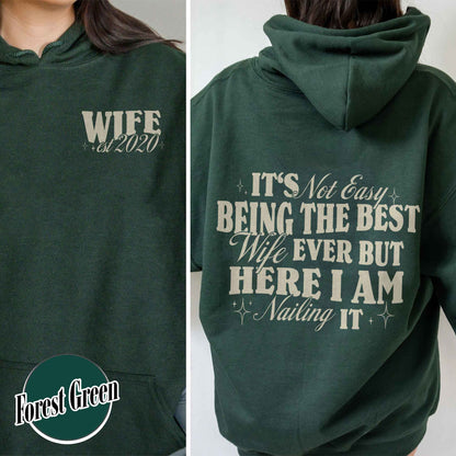 Valentine Hoodie,Best Wife Hoodie,Funny Wife and Husband Hoodie,Best Husband Hoodie