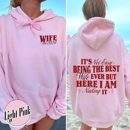 Valentine Hoodie,Best Wife Hoodie,Funny Wife and Husband Hoodie,Best Husband Hoodie