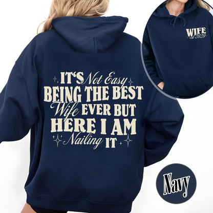 Valentine Hoodie,Best Wife Hoodie,Funny Wife and Husband Hoodie,Best Husband Hoodie
