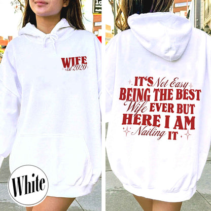Valentine Hoodie,Best Wife Hoodie,Funny Wife and Husband Hoodie,Best Husband Hoodie