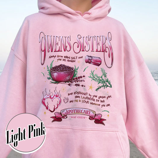 Valentine Owens Sisters Hoodie, Salt Rosemary Lavender Love Hoodie, Love Magic Spell Hoodie