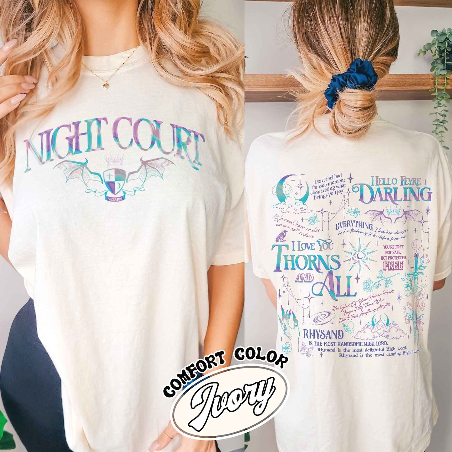 Hello Feyre Darling Shirt, Velaris City of Starlight Shirt, the Night Court Shirt, Velaris Shirt, ACOTAR, Fantasy Reader Shirt, SJM Merch