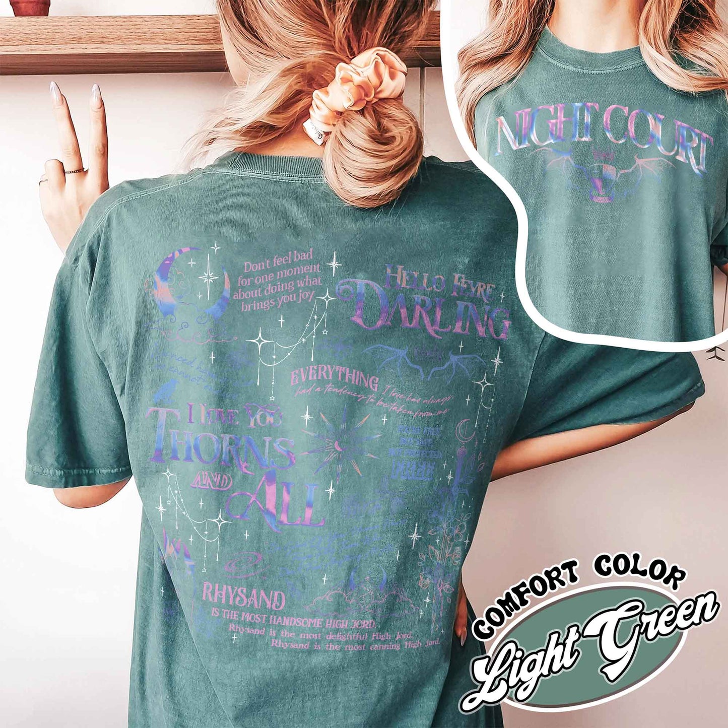 Hello Feyre Darling Shirt, Velaris City of Starlight Shirt, the Night Court Shirt, Velaris Shirt, ACOTAR, Fantasy Reader Shirt, SJM Merch