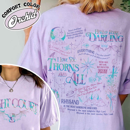 Hello Feyre Darling Shirt, Velaris City of Starlight Shirt, the Night Court Shirt, Velaris Shirt, ACOTAR, Fantasy Reader Shirt, SJM Merch