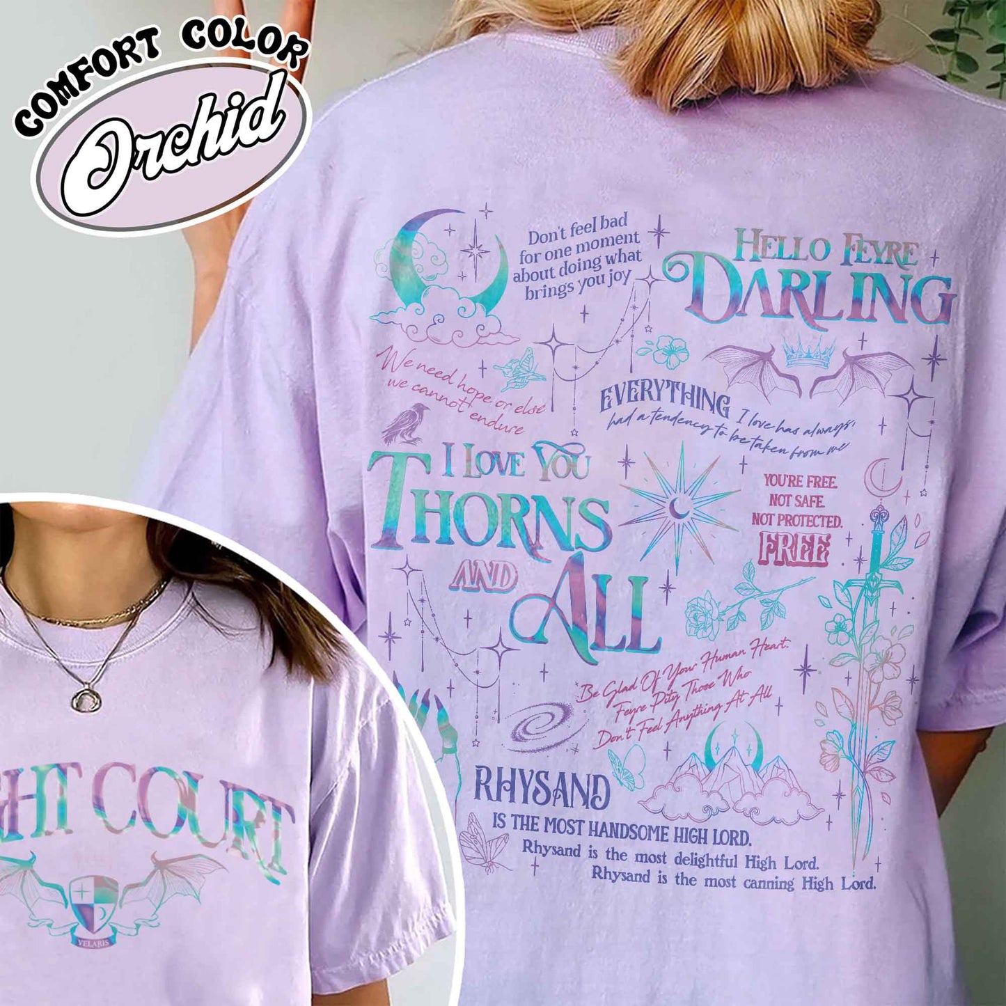 Hello Feyre Darling Shirt, Velaris City of Starlight Shirt, the Night Court Shirt, Velaris Shirt, ACOTAR, Fantasy Reader Shirt, SJM Merch