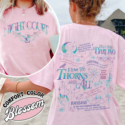 Hello Feyre Darling Shirt, Velaris City of Starlight Shirt, the Night Court Shirt, Velaris Shirt, ACOTAR, Fantasy Reader Shirt, SJM Merch