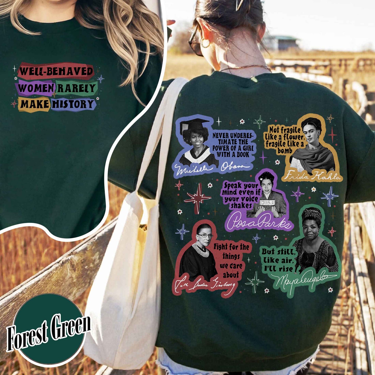 Feminist Sweatshirt, Well Behaved Women Rarely Make History Sweatshirt