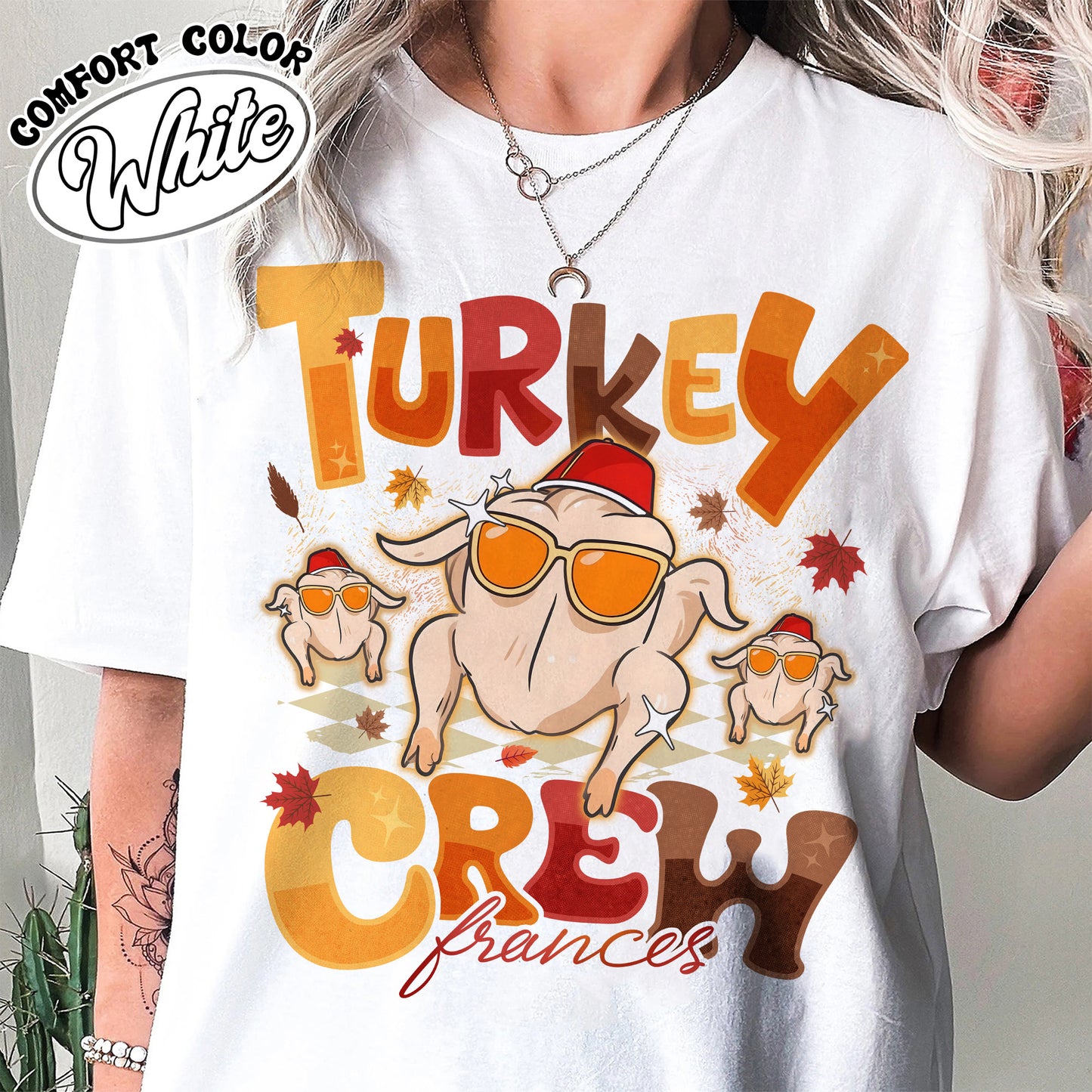 Turkey Crew Tshirt, Thanksgiving Shirt, Custom Family Thanksgiving, Turkey Squad Shirt, Friendsgiving T Shirts, Personalized Thanksgiving Shirt