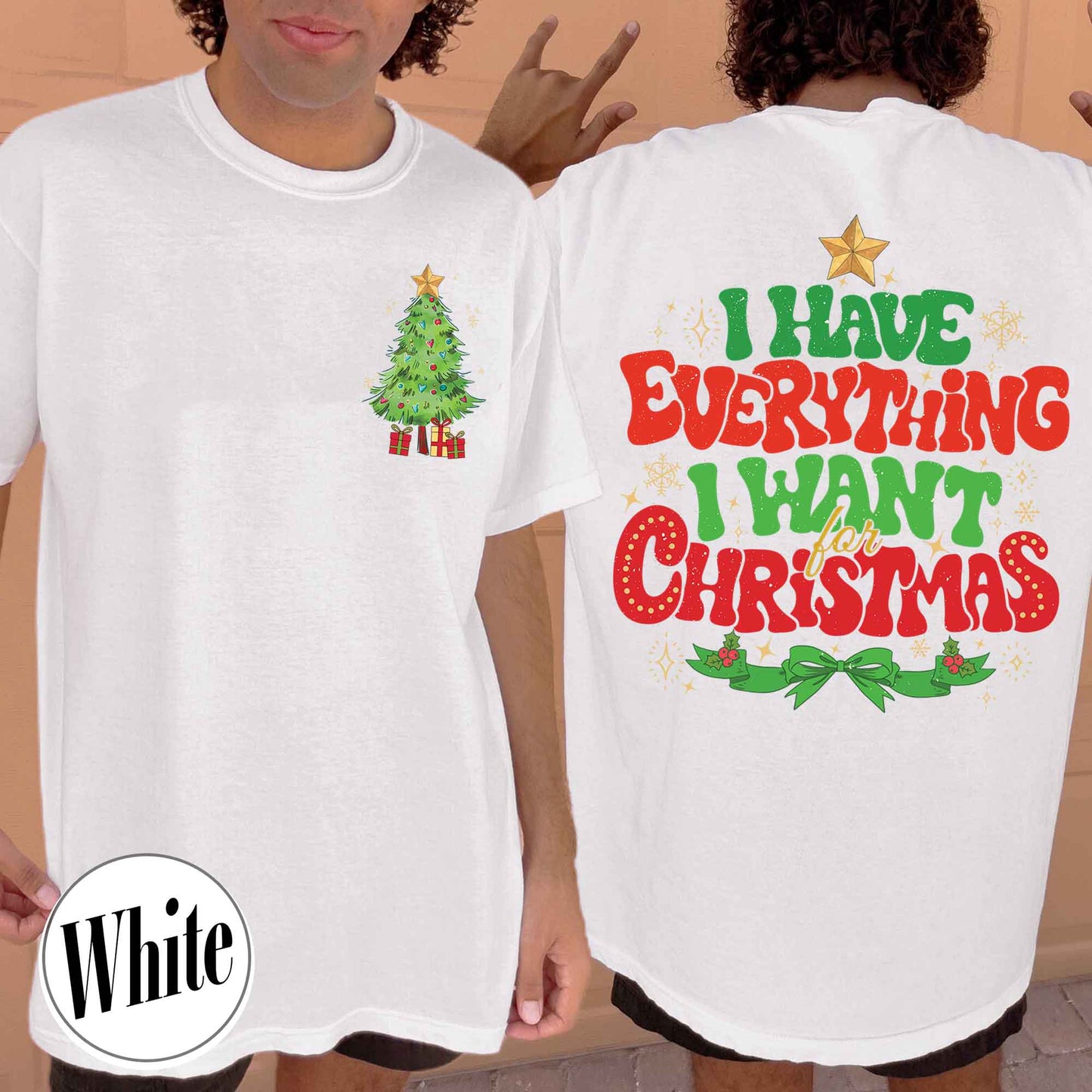 I Have Everything I Want For Christmas Shirt, It's Me I'm Everything Shirt,Matching Christmas Couple Sweaters Funny, Holiday Couples Shirt