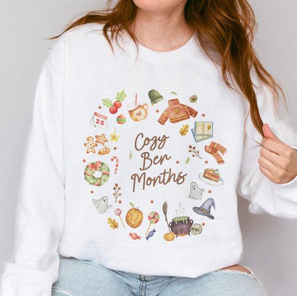 Cozy Ber Months Shirt, Fall Winter Seasonal Tee, Autumn Halloween Thanksgiving Christmas Top Sweatshirt