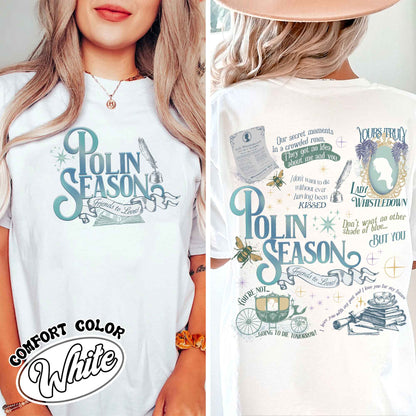 Penelope Colin Bridgerton Season 3 Comfort Colors Shirt, Polin Season, Penelope And Colin Shirt, Lady Whistledown's Shirt, Society Paper