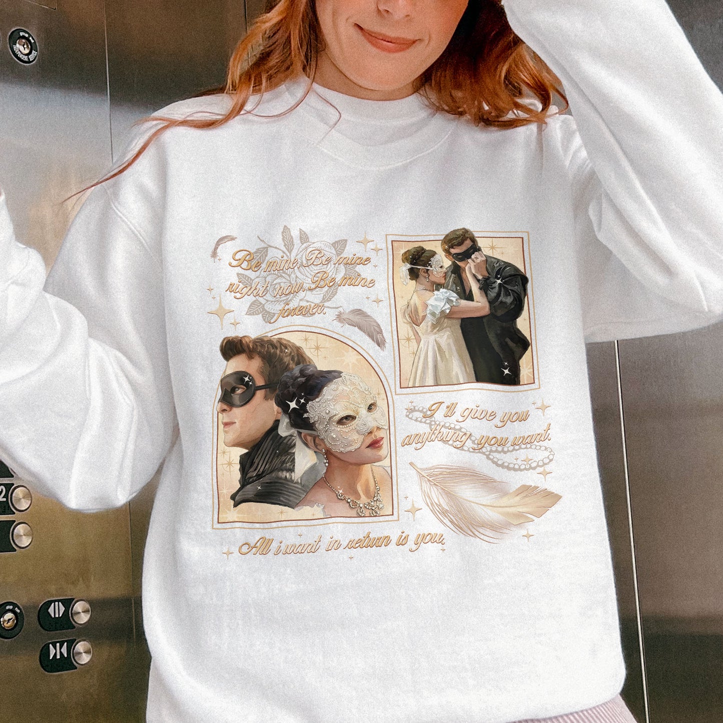 From Masquerade to Marriage – Benophie Inspired – Bridgerton Benedict & Sophie Regency Romance Sweatshirt