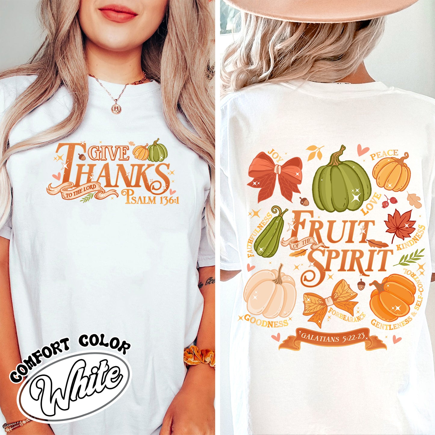 Christian Halloween Shirts, Halloween Christian Pumpkin, Jesus Shirt, Give Thanks to the Lord Shirt, Psalms 136 Shirt, Fall Autumn Tshirt