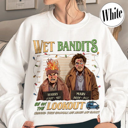 Wanted the Wet Bandits Sweatshirt, Christmas Shirt, Retro Funny Christmas Sweatshirt, Christmas 90s Movies Sweater, Christmas Movies, Merry Christmas