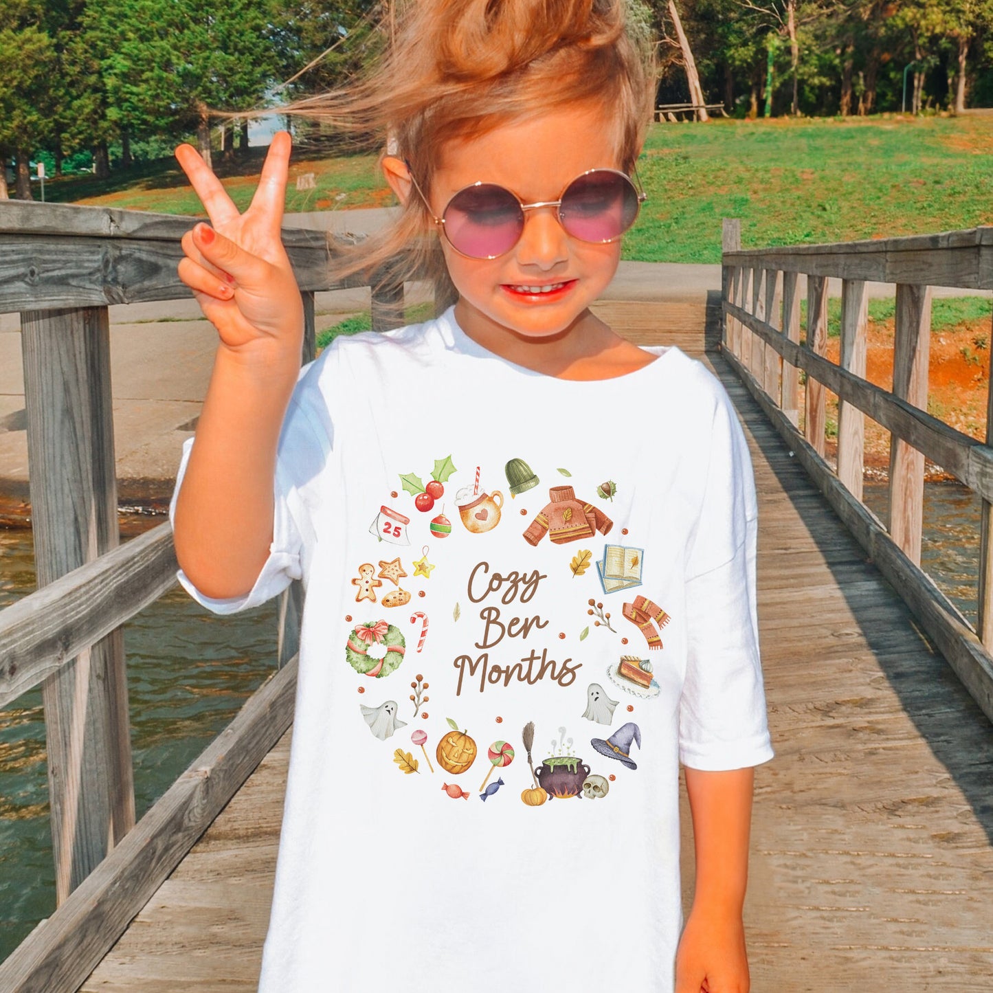 Cozy Ber Months Shirt, Fall Winter Seasonal Tee, Autumn Halloween Thanksgiving Christmas Top Youth Tshirt