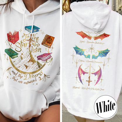 Fan Of ACOTAR Series Two Sided Hoodie,Velaris Hoodie Acotar Velaris City Of Starlight,Rhysand Hoodie,The Bat Boys Hoodie,SJM Inspired Hoodie