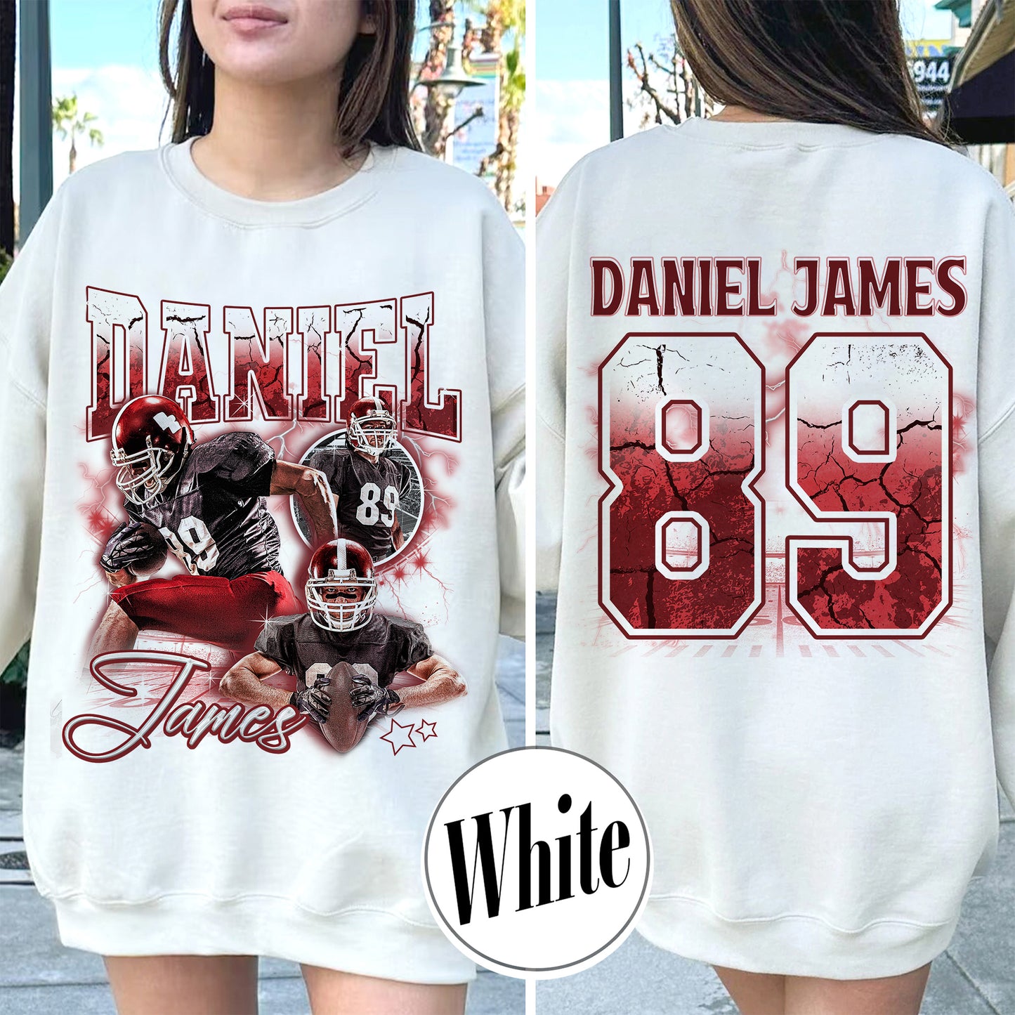 Bootleg Shirt Football Sweatshirt, Bootleg Sweatshirt Football, Custom Face Sweatshirt Football, Custom Photo Football, Custom Football With Picture