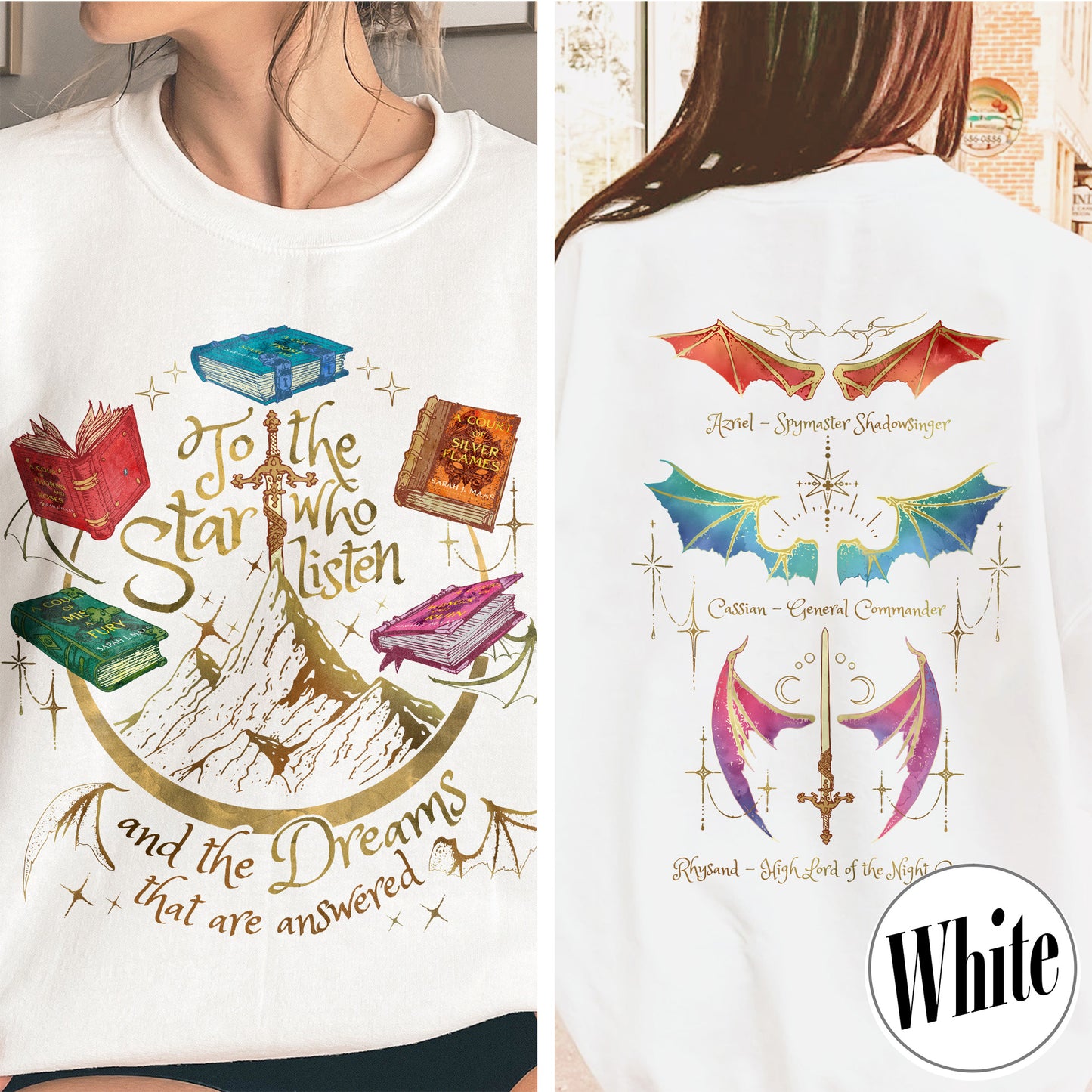 Fan Of ACOTAR Series Two Sided Sweatshirt,Velaris Sweatshirt Acotar Velaris City Of Starlight,Rhysand Sweatshirt,The Bat Boys Sweatshirt,SJM Inspired Sweatshirt